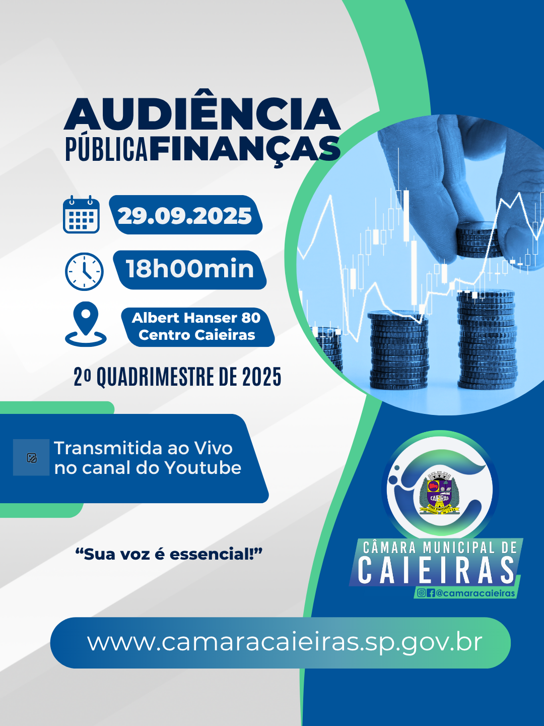 Notícia: Audiência Pública Finanças 29.09.2025