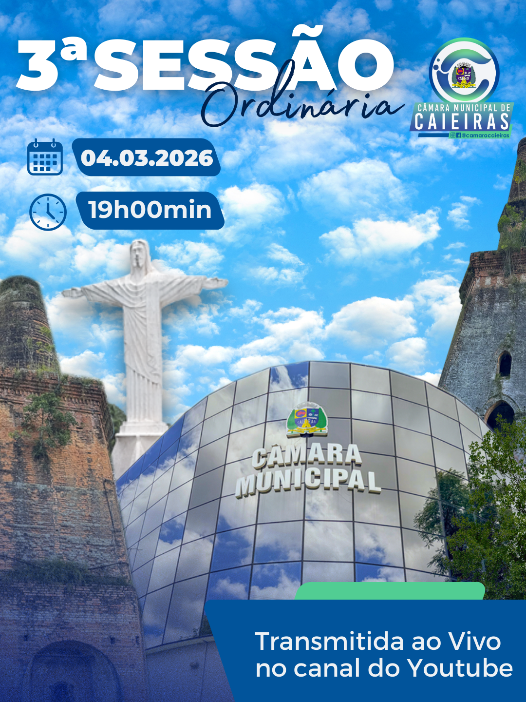 Notícia: 3ª Sessão Ordinária - 2026